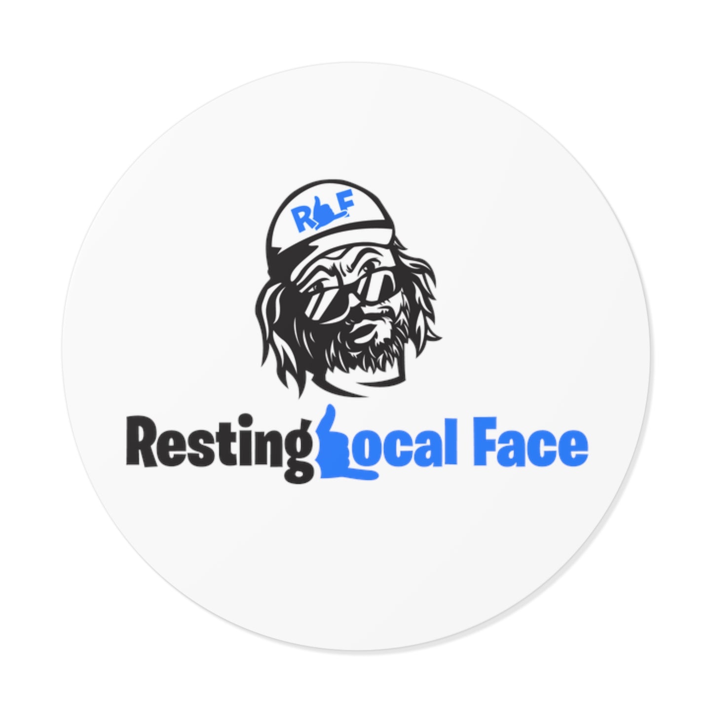 Round RLF Vinyl Stickers